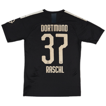 2019-20 Borussia Dortmund Player Issue Away Shirt Raschl #37