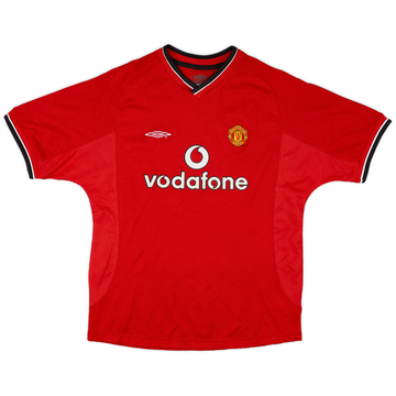 2000-02 Manchester United Home Shirt - 7/10 - (L.Boys)