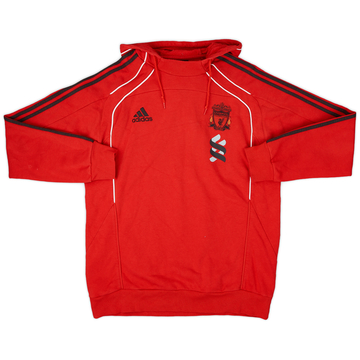 2010-11 Liverpool adidas Hooded Sweat Top - 7/10 - (L)