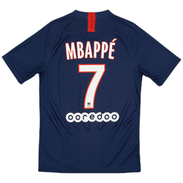 2019-20 Paris Saint-Germain Home Shirt Mbappe #7 - 9/10 - (S)