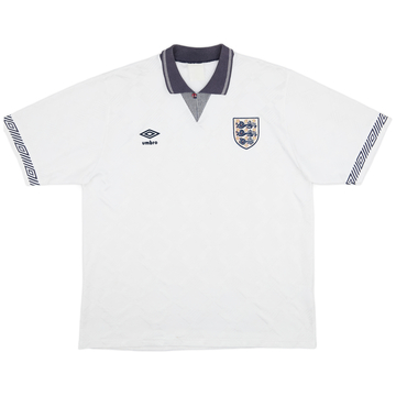 1990-92 England Home Shirt - 7/10 - (XL)