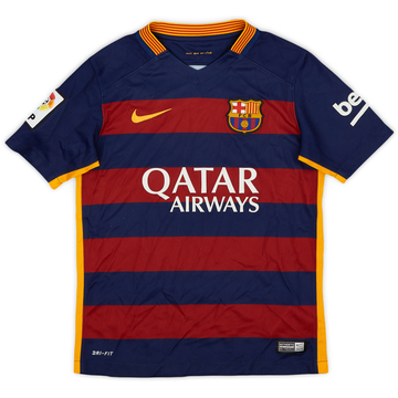 2015-16 Barcelona Home Shirt - 8/10 - (S.Boys)