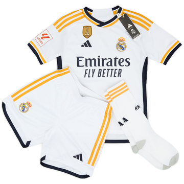 2023-24 Real Madrid Home Full Kit (S.Kids)
