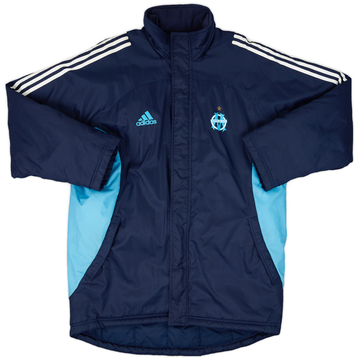 2002-03 Olympique Marseille adidas Padded Bench Coat - 7/10 - (L)