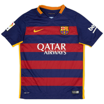 2015-16 Barcelona Home Shirt - 8/10 - (M.Boys)