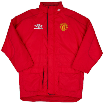 1998-99 Manchester United Umbro Padded Bench Coat - 10/10 - (S)