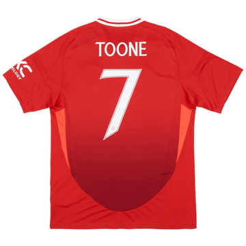 2024-25 Manchester United Home Shirt Toone #7 (Unisex Fit)