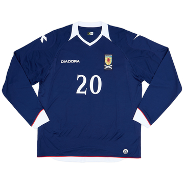 2008-09 Scotland Home L/S Shirt #20 - 9/10 - (XXL)