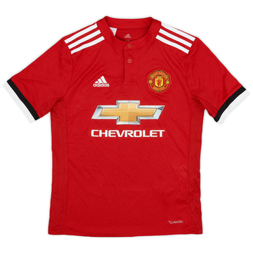 2017-18 Manchester United Home Shirt - 10/10 - (M.Boys)