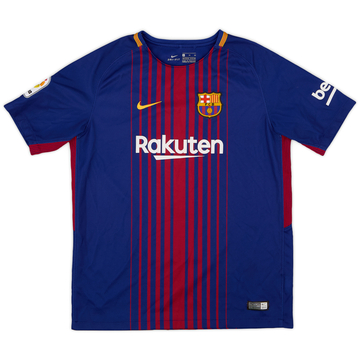2017-18 Barcelona Home Shirt - 9/10 - (XL.Boys)