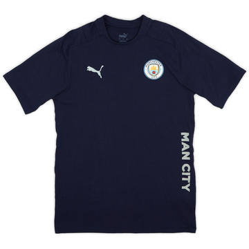 2021-22 Manchester City Puma Staff Issue Cotton Tee - 9/10 - (M)