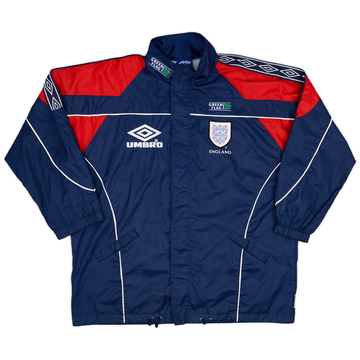 1995-97 England Umbro Hooded Rain Jacket - 8/10 - (XL)