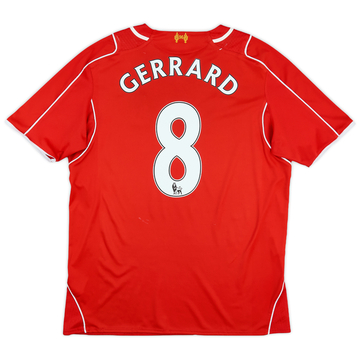 2014-15 Liverpool Home Shirt Gerrard #8 - 5/10 - (L)