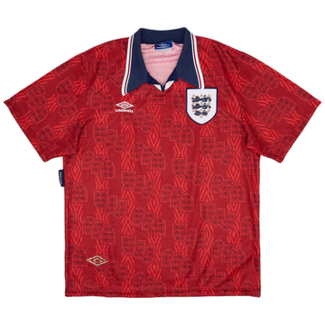 1993-95 England Away Shirt - 9/10 - (XL)