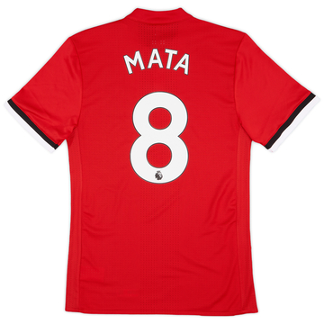 2017-18 Manchester United Authentic Home Shirt Mata #8 - 9/10 - (M)