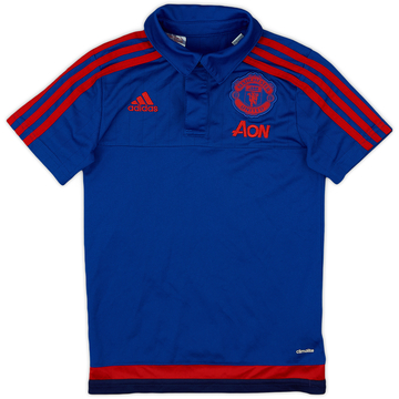 2015-16 Manchester United adidas Polo Shirt - 9/10 - (S.Boys)