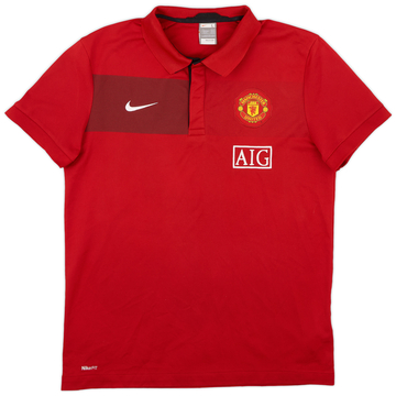 2009-10 Manchester United Nike Polo Shirt - 8/10 - (L)