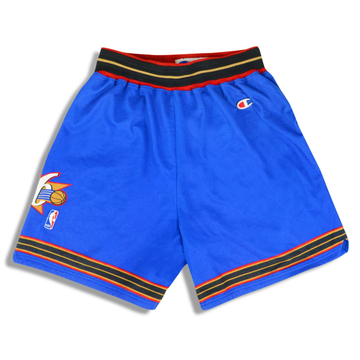 1999-00 Philadelphia 76ers Champion Shorts (Alternate) Y