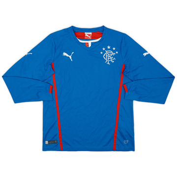 2013-14 Rangers Home L/S Shirt - 9/10 - (XL.Boys)