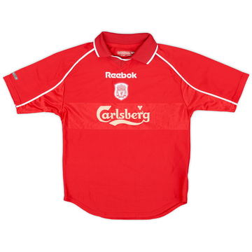 2000-02 Liverpool Home Shirt - 9/10 - (M.Boys)