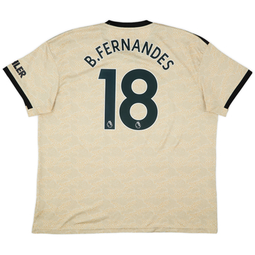 2019-20 Manchester United Away Shirt B.Fernandes #18 - 6/10 - (XXL)