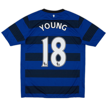 2011-13 Manchester United Away Shirt Young #18 - 8/10 - (XL.Boys)