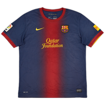 2012-13 Barcelona Home Shirt - 7/10 - (XL.Boys)