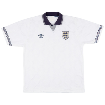 1990-92 England Home Shirt - 8/10 - (L)