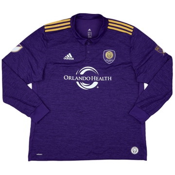 2017-18 Orlando City Authentic Home L/S Shirt - 9/10 - (XXL)