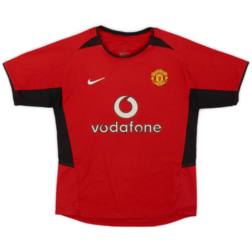 2002-04 Manchester United Home Shirt - 6/10 - (S.Boys)