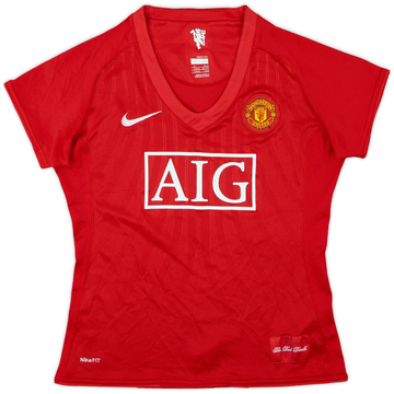 2007-09 Manchester United Home Shirt - 8/10 - (Women's M)