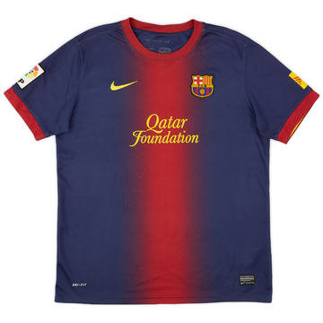 2012-13 Barcelona Home Shirt - 7/10 - (XL.Boys)