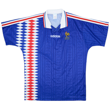 1994-96 France Home Shirt - 9/10 - (L/XL)