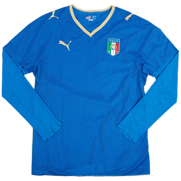 2007-08 Italy Player Issue Home L/S Shirt - 5/10 - (L)