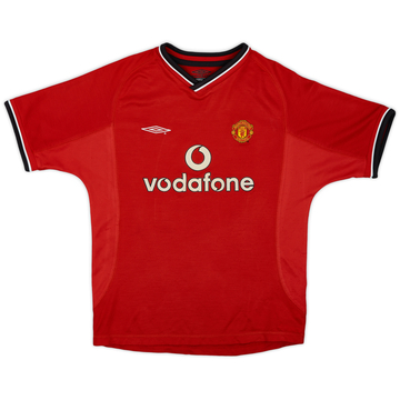 2000-02 Manchester United Home Shirt - 8/10 - (M.Boys)