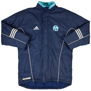 2000-01 Olympique Marseille adidas Padded Bench Coat - 8/10 - (L)