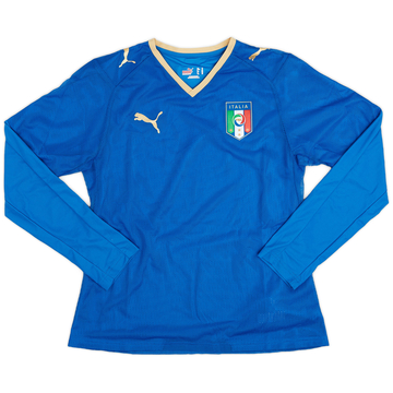 2007-08 Italy Home L/S Shirt - 9/10 - (Women's M)