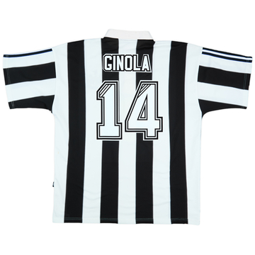 1995-97 Newcastle Home Shirt Ginola #14 - 6/10 - (XL)