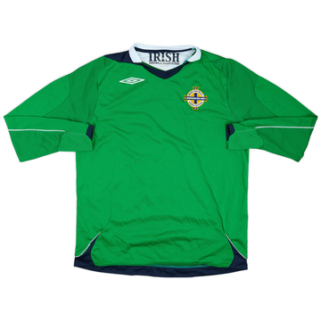 2006-08 Northern Ireland Home L/S Shirt - 8/10 - (L)
