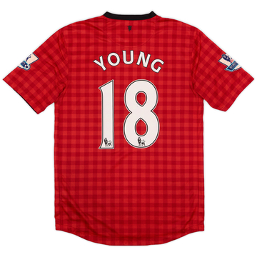 2012-13 Manchester United Home Shirt Young #18 - 5/10 - (S)