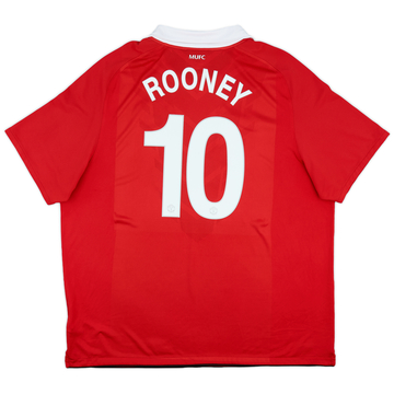 2010-11 Manchester United Home Shirt Rooney #10 - 9/10 - (3XL)