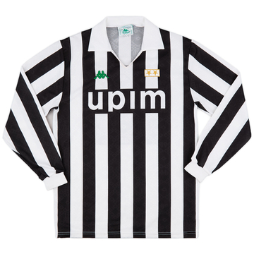 1991-92 Juventus Home L/S Shirt #10 - 8/10 - (L)