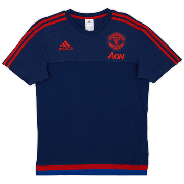 2015-16 Manchester United adidas Cotton Tee - 9/10 - (S)