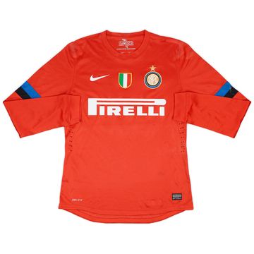 2012-13 Inter Milan Match Issue Away L/S Shirt #18