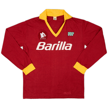 1987-90 Roma Home L/S Shirt - 6/10 - (XS)