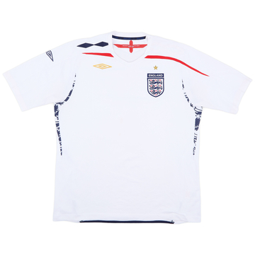 2007-09 England Home Shirt - 5/10 - (XL)