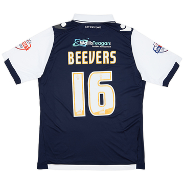 2015-16 Millwall Match Issue Home Shirt Beevers #16