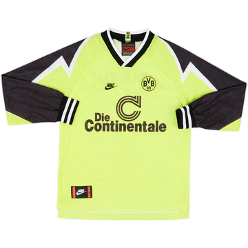 1995-96 Borussia Dortmund Home L/S Shirt - 9/10 - (L.Boys)
