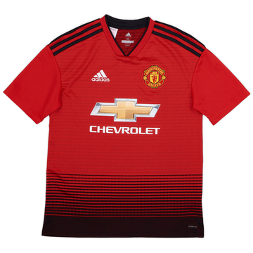 2018-19 Manchester United Home Shirt - 9/10 - (XL.Boys)