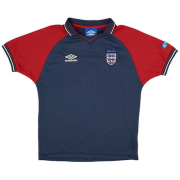 1998-99 England Umbro Polo Training Shirt - 7/10 - (L.Boys)